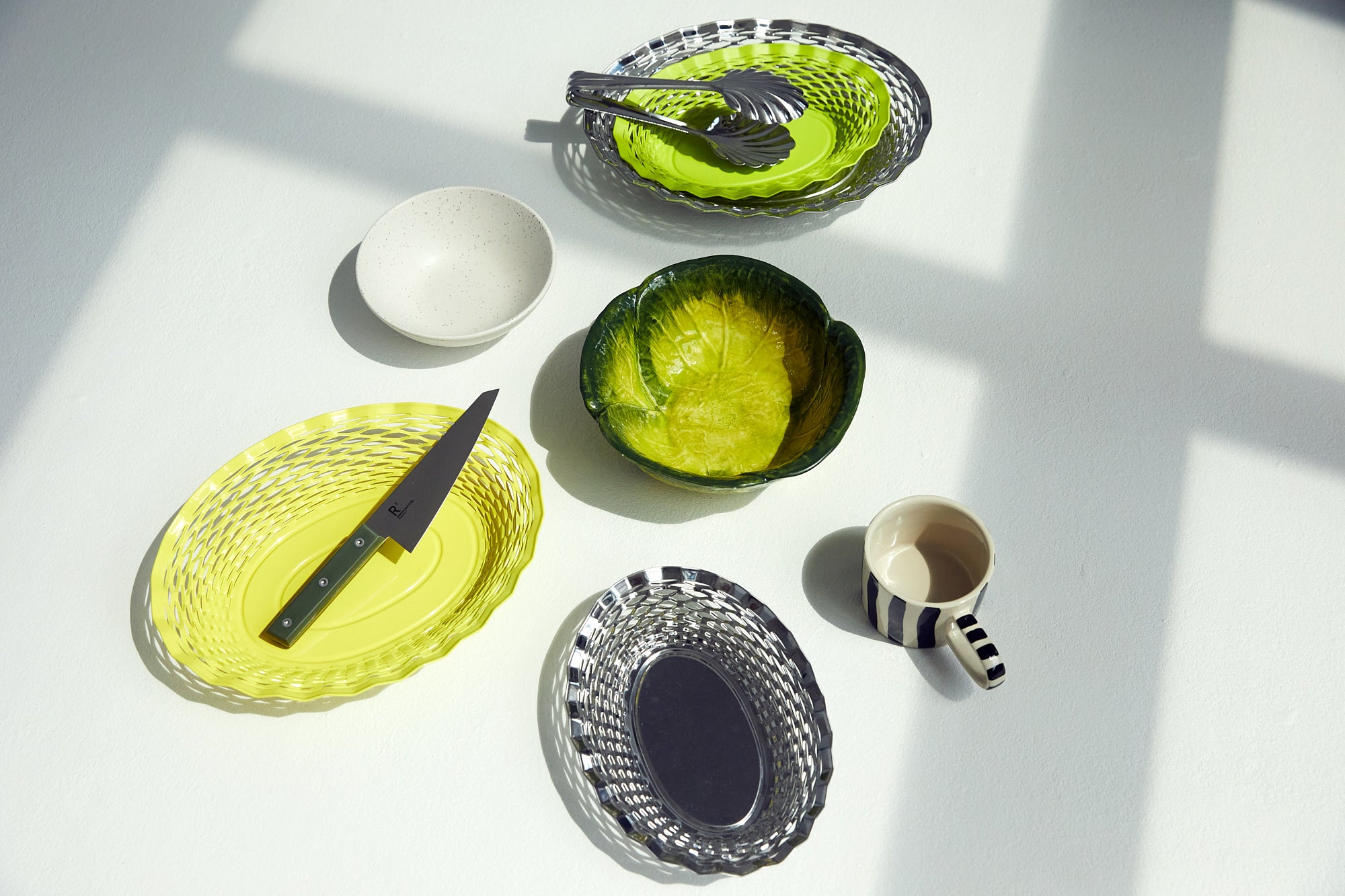 Brødkurv, stor - stål